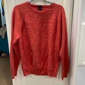 J. Crew Men’s Apricot Color Cotton Long Sleeves Sweater Top Size XL